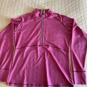 FootJoy Long Sleeve 3/4 Zip Pullover Golf/Athleisure,  Bright Pink, M NWOT